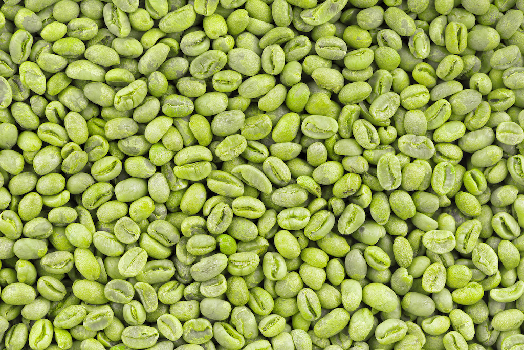 Green Peaberry beans